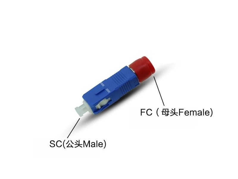 FC母-SC公光纤适配器